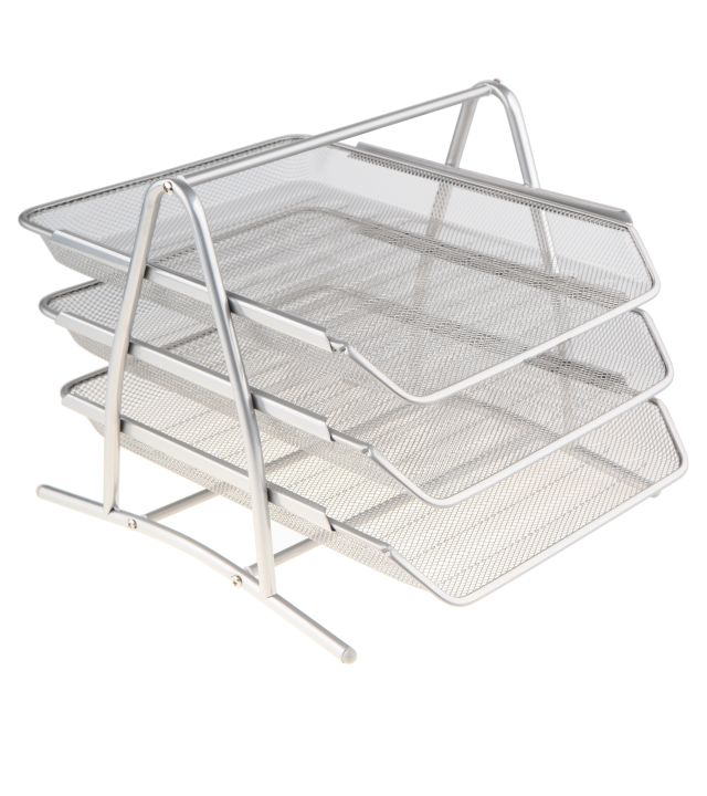 Półka na dokumenty 3A srebrna NET